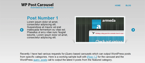 jQuery Carousel trong WordPress