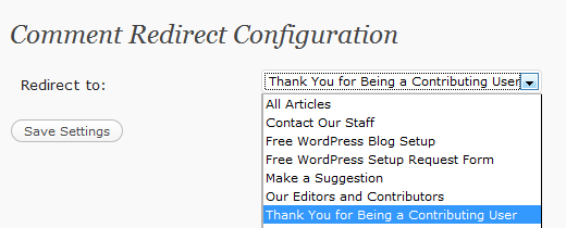 bình luận Redirect