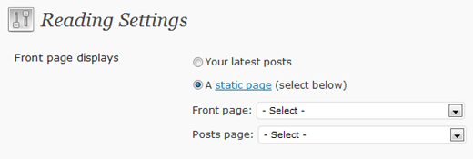 Tuỳ chỉnh trang chủ trong WordPress