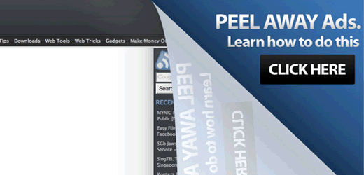 Peel Xa Effect trong WordPress
