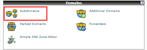 Tên miền phụ trong cPanel