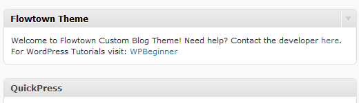 Bảng điều khiển Widgets tùy chỉnh trong WordPress