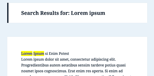 Làm nổi bật từ tìm kiếm trong các kết quả tìm kiếm của WordPress Làm nổi bật từ tìm kiếm trong các kết quả tìm kiếm của WordPress