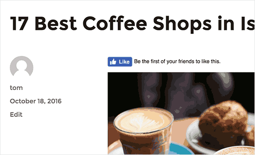 Giống như nút trong WordPress Giống như nút trong WordPress