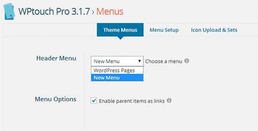 Chọn một menu cho trang web di động của bạn Chọn một menu cho trang web di động của bạn